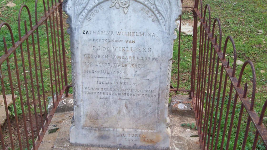 VIELLIERS Catharina Wilhelmina, de nee LOMBARD 1893-1904