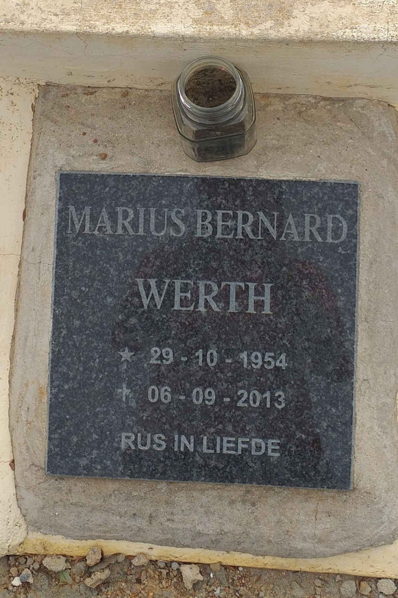 WERTH Marius Bernard 1954-2013