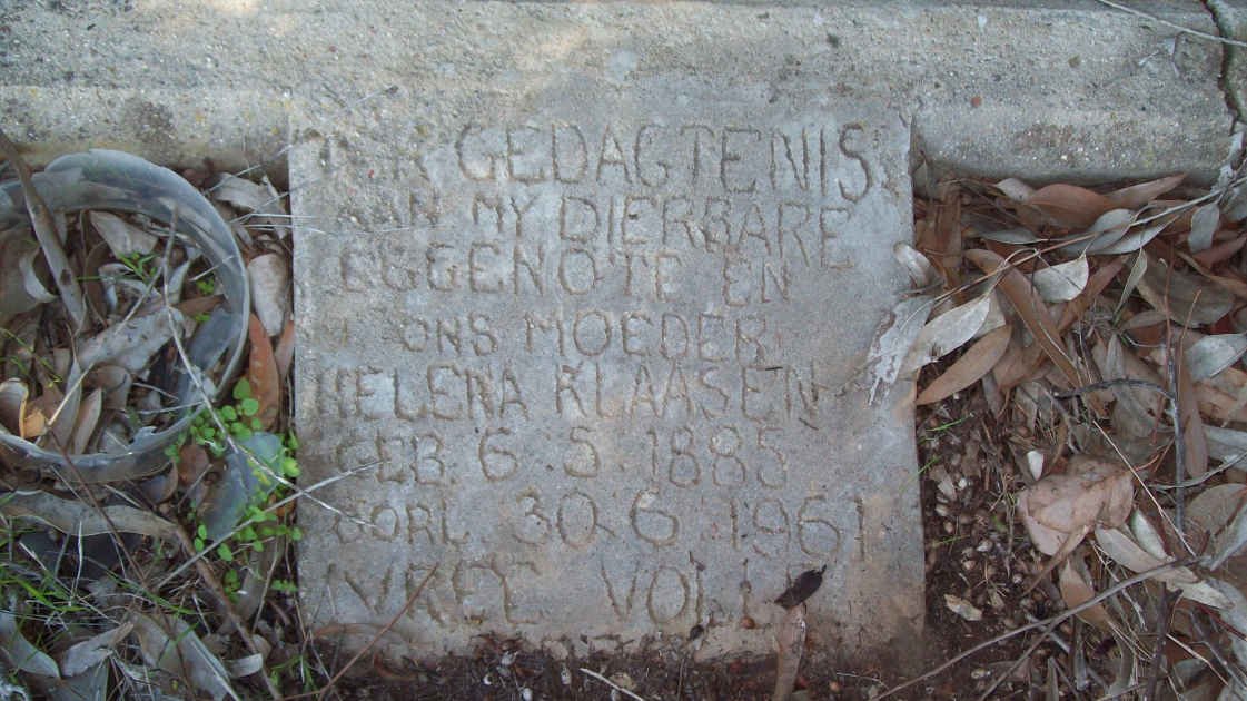 KLAASEN Helena 1885-1961