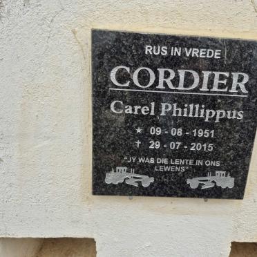 CORDIER Carel Phillippus 1951-2015