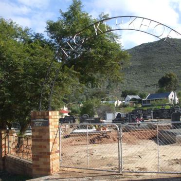 Western Cape, BARRYDALE, NG Kerk, Main cemetery