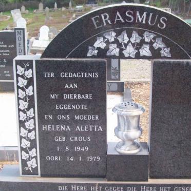 ERASMUS Helena Aletta nee CROUS 1949-1979