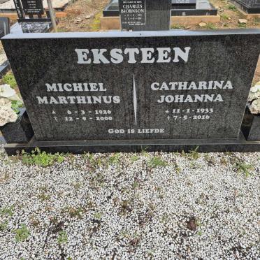 EKSTEEN Michiel Marthinus 1926-2000 & Catharina Johanna 1933-2016