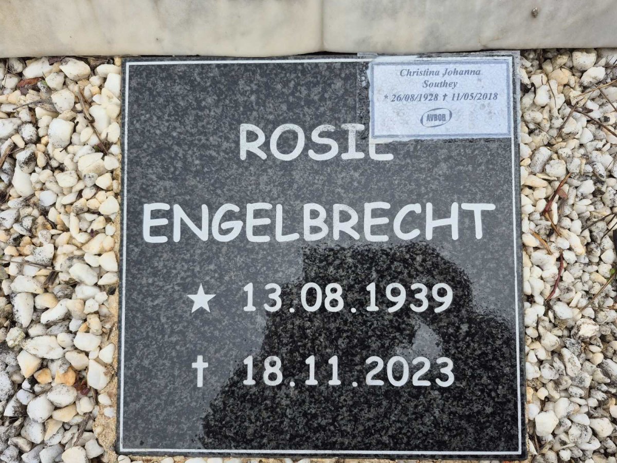 ENGELBRECHT Rosie 1939-2023 :: SOUTHEY Christina Johanna 1928-2018