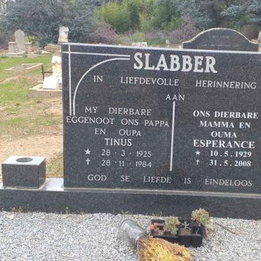 SLABBER Tinus 1925-1984 &amp; Esperance 1929-2008