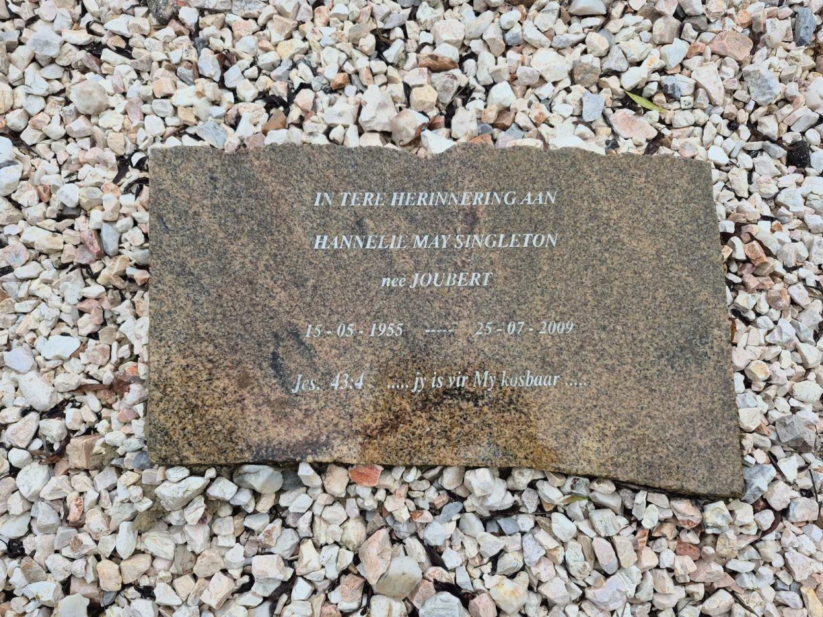 SINGLETON Hannelie May nee JOUBERT 1955-2009