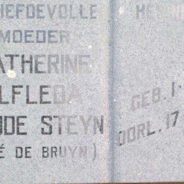 STEYN Catherine Elfleda Maude nee DE BRUYN 188?-1966