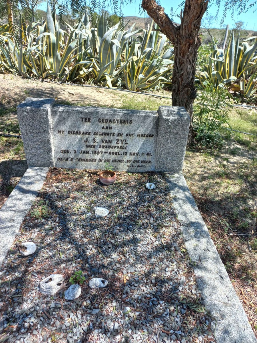 ZYL J.S., van nee SWANEPOEL 1897-1941