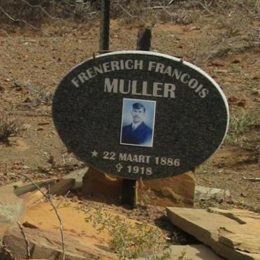 MULLER Frenerich Francois 1886-1918