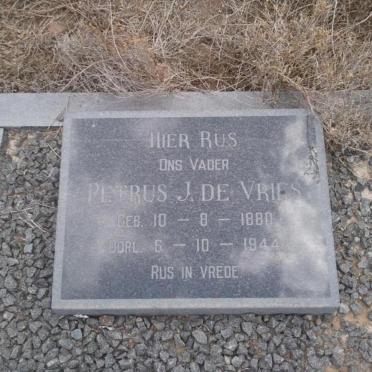 VRIES Petrus J., de 1880-1944