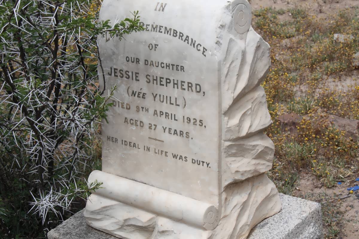 SHEPHERD Jessie nee YUILL -1925