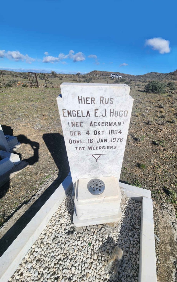 HUGO Engela E.J. nee ACKERMAN 1894-1976
