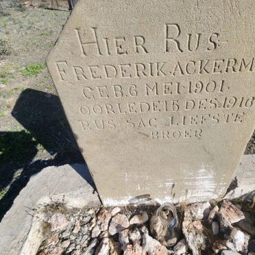 ACKERMAN Frederik 1901-1916