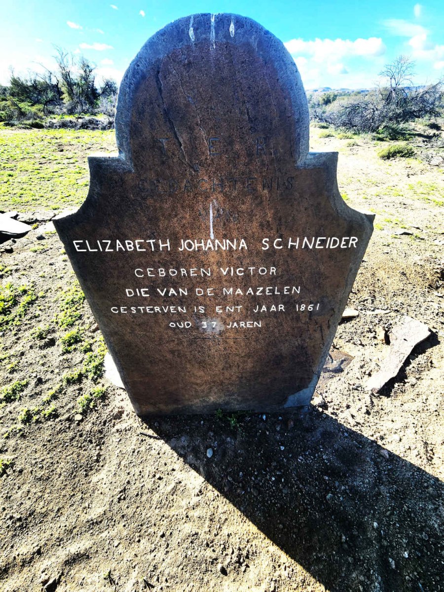 SCHNEIDER Elizabeth Johanna nee VICTOR -1861