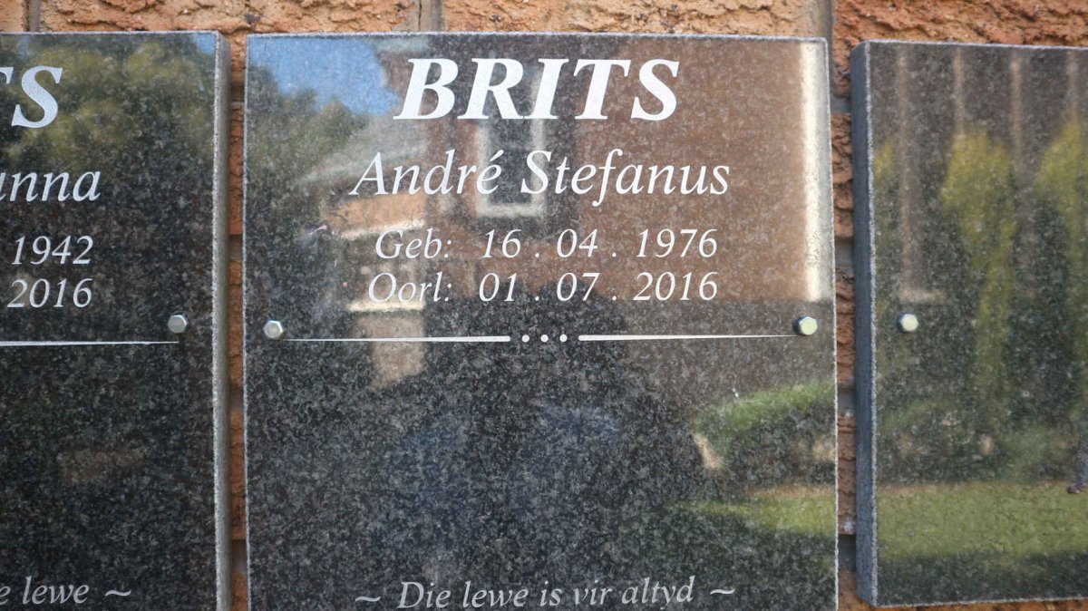 BRITS Andre Stephanus 1976-2016