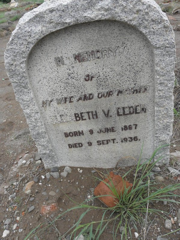 EEDEN Elizabeth, van 1897-1936