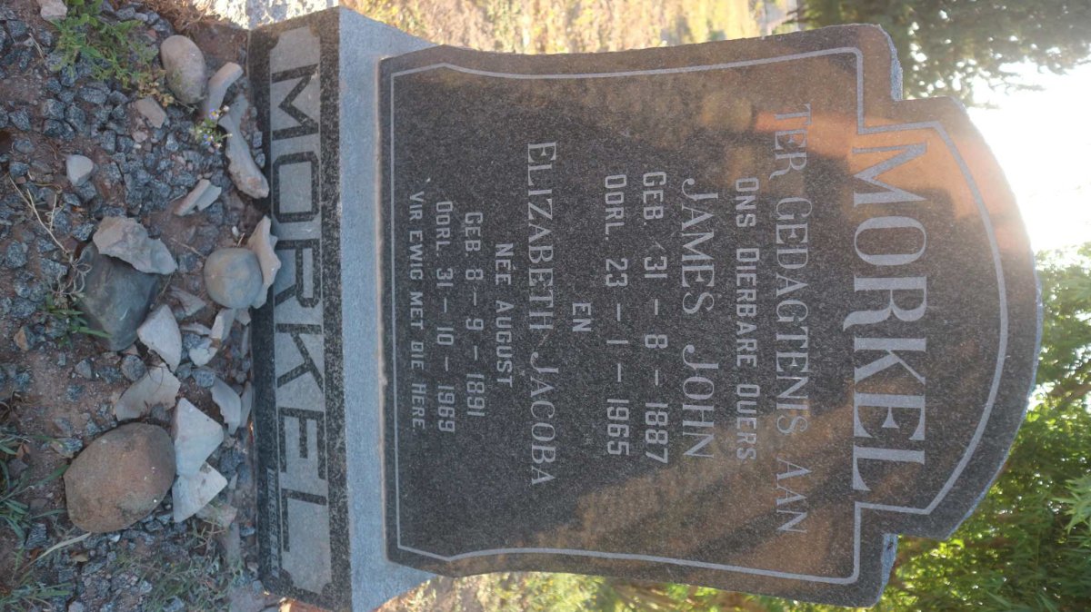 MORKEL James John 1887-1965 &amp; Elizabeth Jacoba AUGUST 1891-1969