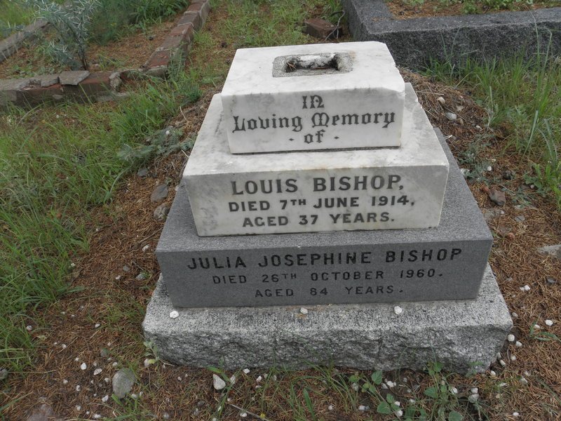 BISHOP Louis -1914 &amp; Julia Josephine -1960