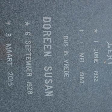 WYK Gert, van 1922-1989 &amp; Doreen Susan 1928-2015