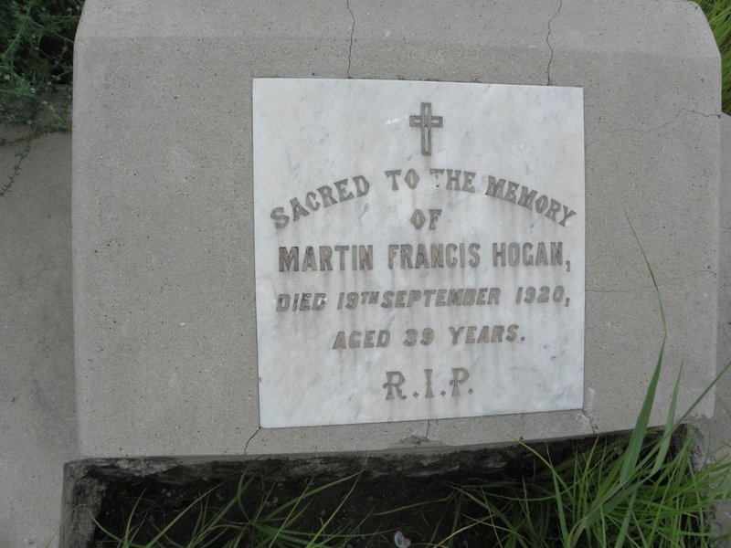 HOGAN Martin Francis -1920