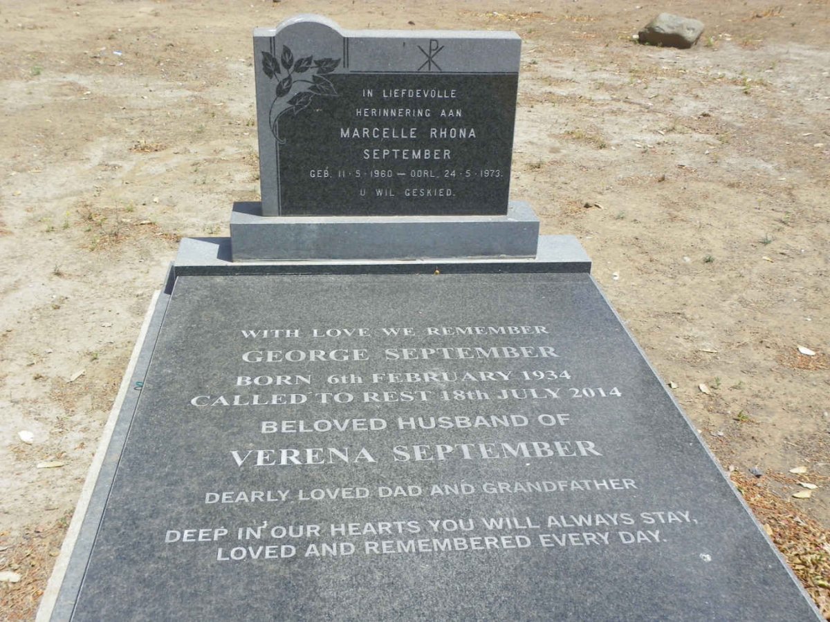 SEPTEMBER George 1934-2014 :: SEPTEMBER Marcelle Rhona 1960-1973