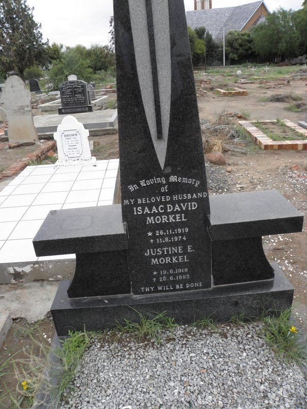 MORKEL Isaac David 1919-1974 &amp; Justine E. 1919-1993