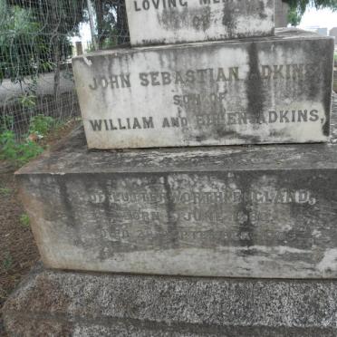 ADKINS John Sebastian 1880-1905