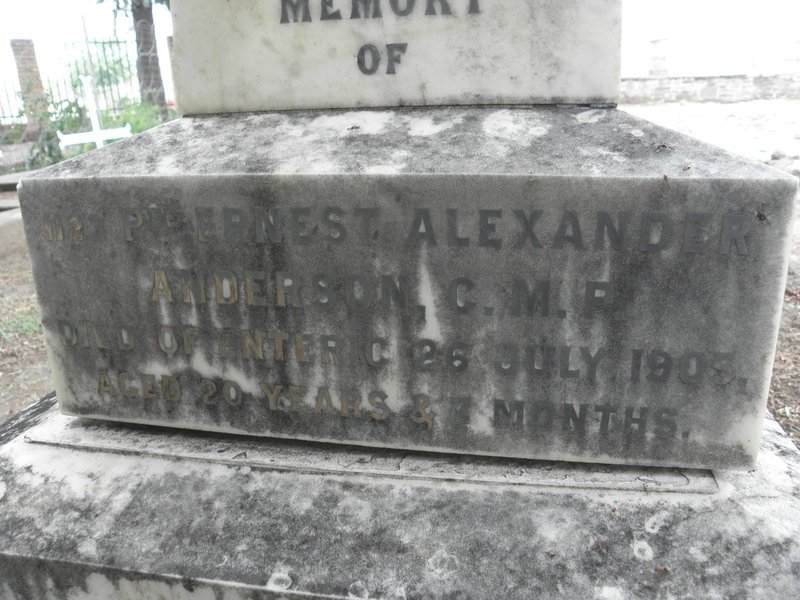 ANDERSON P. Ernest Alexander -1905