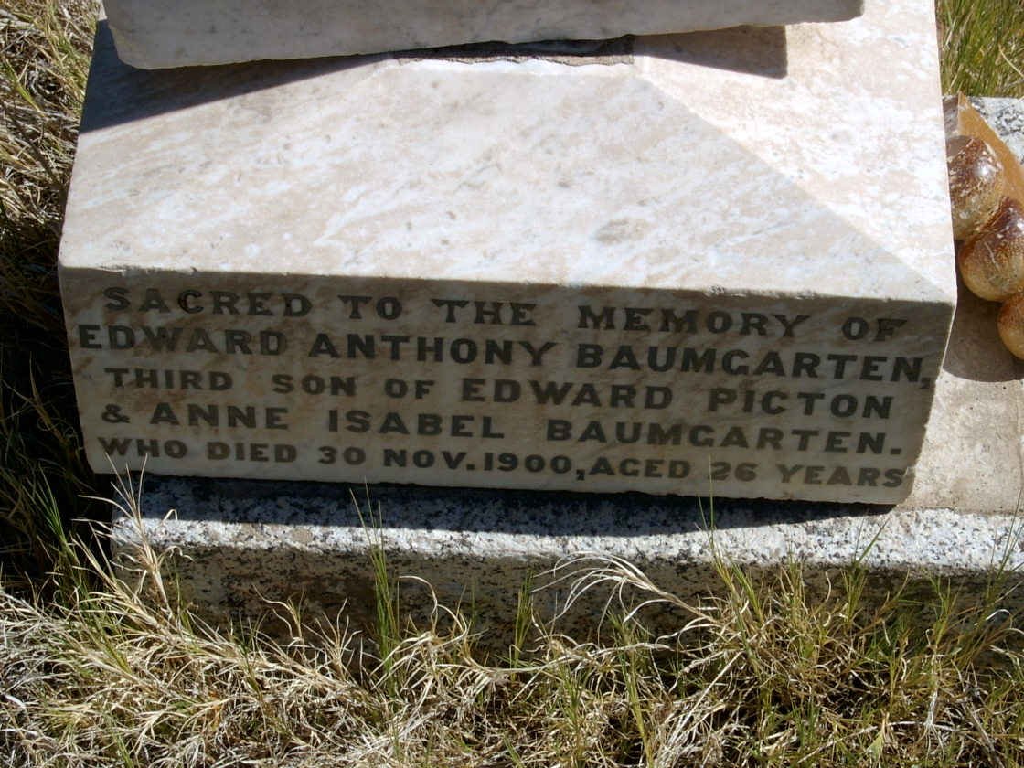 BAUMGARTEN Edward Anthony -1900