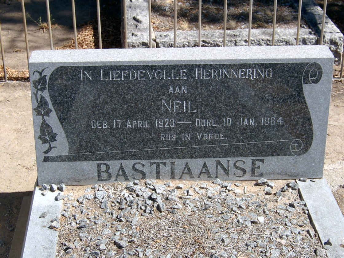 BASTIAANSE Neil 1923-1964