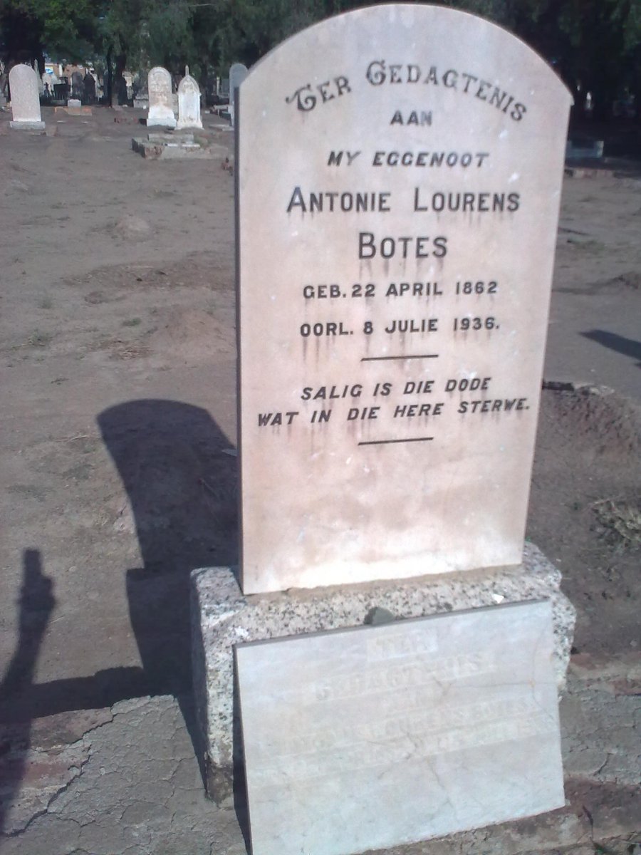 BOTES Antonie Lourens 1862-1936