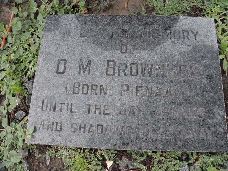 BROWN D.M. nee PIENAAR