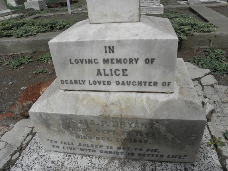 BRYANT Alice 18?7-1895