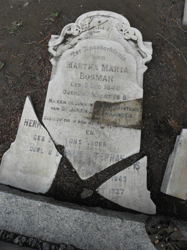 BOSMAN Hermanus Stephanus 1845-1927 &amp; Martha Maria 1846-1918