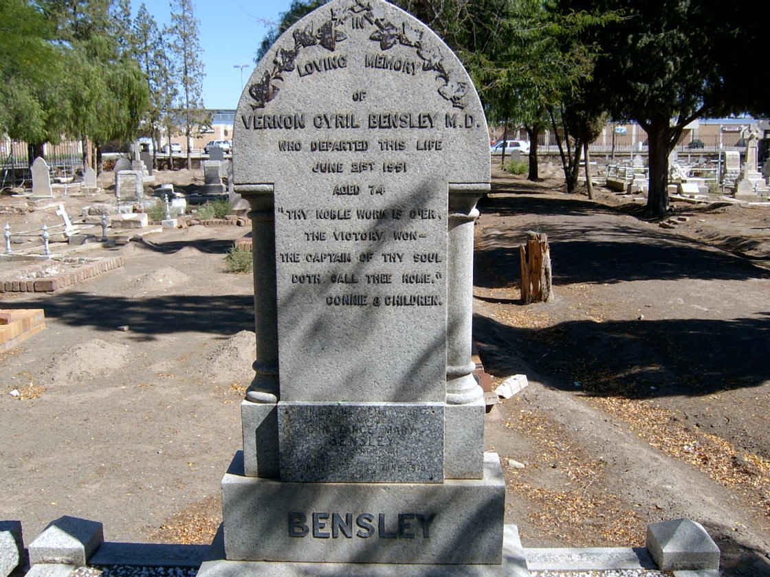 BENSLEY Vernon Cyril -1951