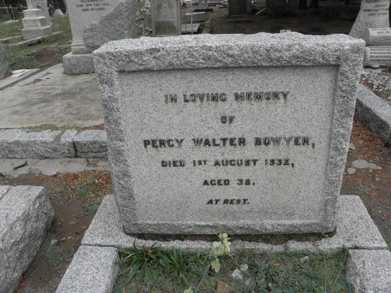 BOWYER Percy Walter -1932