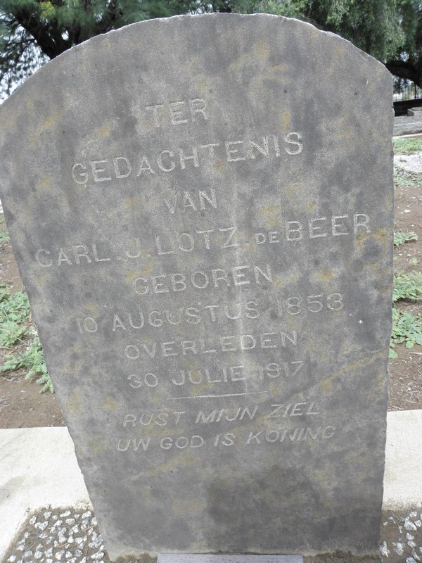 BEER Carl J. Lotz, de 1853-1917