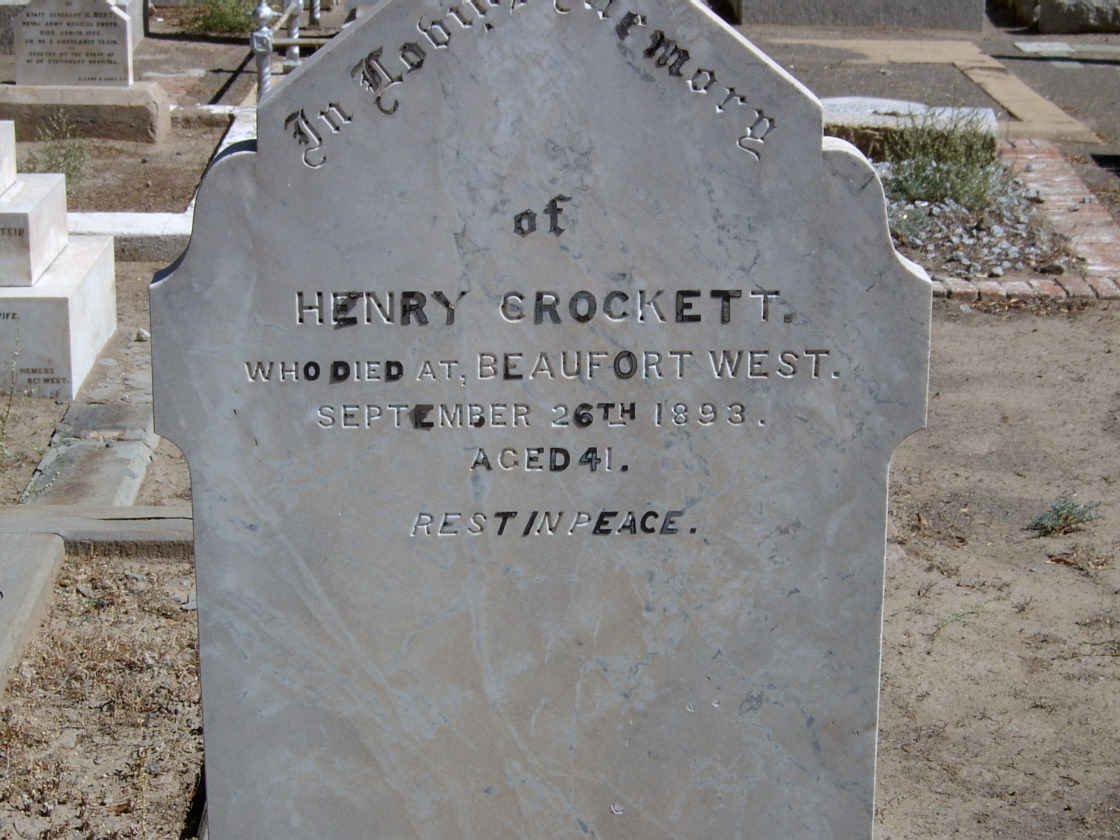 CROCKETT Henry -1893