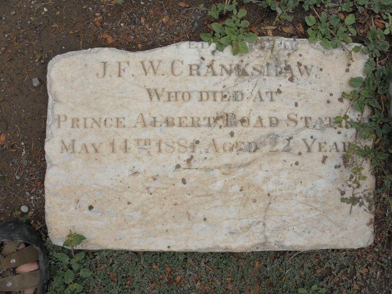 CRANKSHAW J.F.W.C. -1881