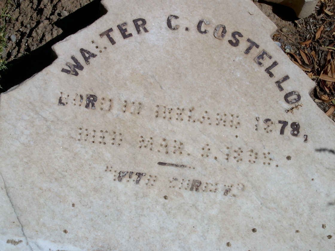 COSTELLO Walter C. 1878-?