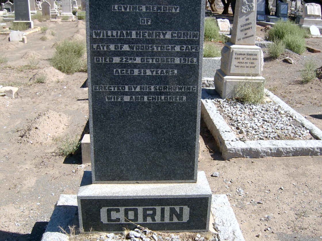 CORIN William Henry -1916
