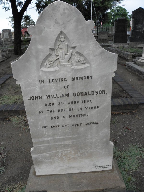DONALDSON John William -1897