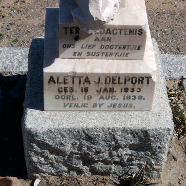 DELPORT Aletta J. 1933-1939