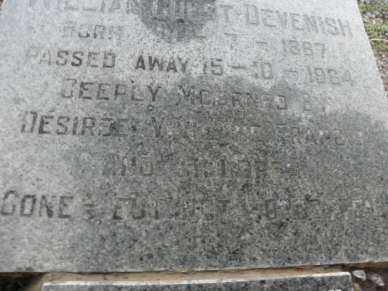 DEVENISH William Guest 1887-1964