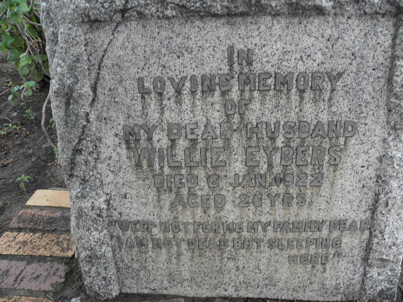 EYBERS Willie -1922
