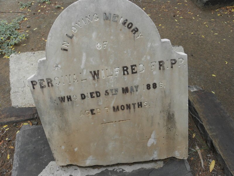 FRIPP Percival Wilfred -1886