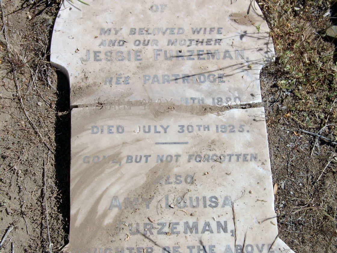 FURZEMAN Jessie nee PARTRIDGE 1889-1925 :: FURZEMAN Amy Louisa