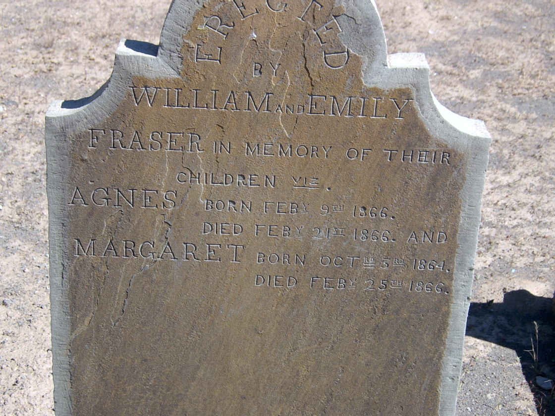 FRASER Agnes 1866-1866 :: FRASER Margaret 1864-1866