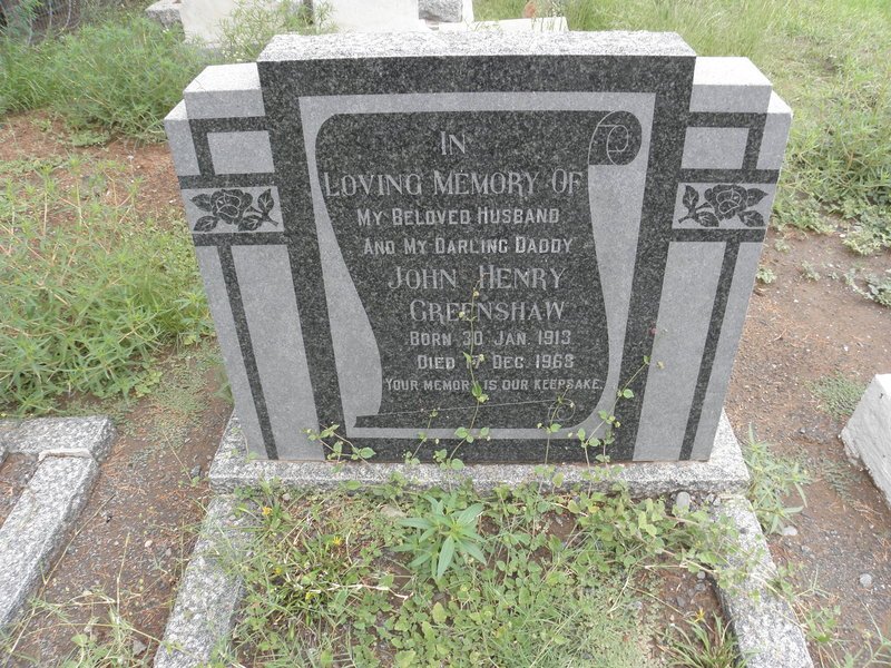GREENSHAW John Henry 1913-1969