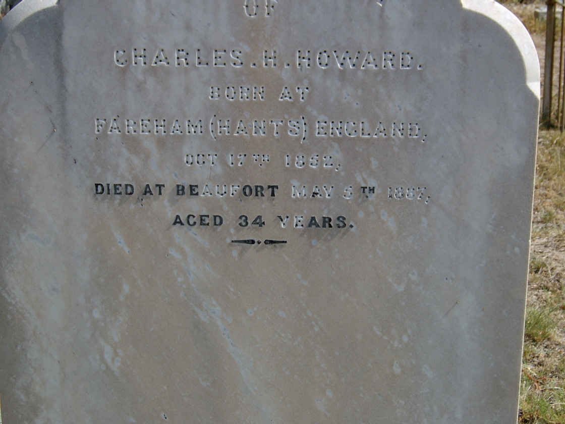 HOWARD Charles H. 1852-1857